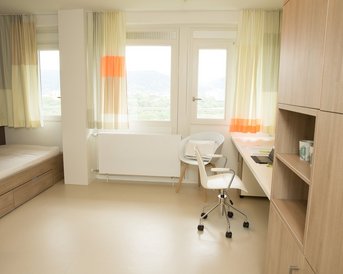 Einblick in ein Wohnraum-Apartment auf dem Campus der SRH Hochschule Heidelberg