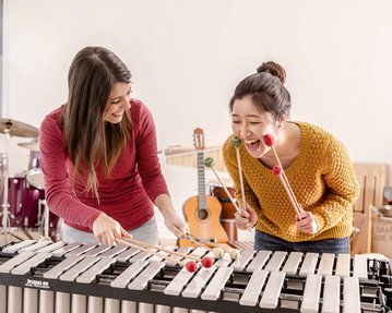 Students in the Music Therapy Master programme in Heidelberg